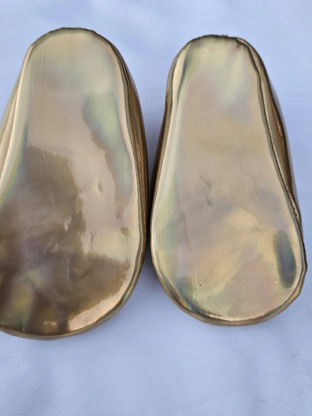 Stepping Stones Gold Floral Baby Girls Mary Jane Shoes